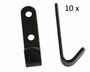 10 St�ck - Schleuderhaken Planenhaken Haken Stahl�schwarz