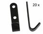 20 St�ck - Schleuderhaken Planenhaken Haken Stahl�schwarz