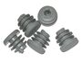 Packung 500 St�ck Lamellenstopfen Rundrohrstopfen  18 mm (Au�en) Stopfen GRAU