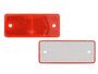 50 Rckstrahler - Reflektoren - schrauben - 90x40 mm - Rot - E-Prfzeichen 