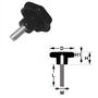 Set 10 Stk. Sterngriffschraube M6 x 20mm DIN6336 A schwarz  40