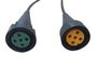Aspck - Anhngerkabel 9m - 13-polig Stecker + 0,2m Abgang + 10 x Kabelschellen
