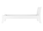 G�stebett Einzelbett Echtholzbett 100x200 hohe Sitzkante Kiefer wei� V-60.61W-10