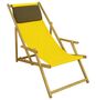 Liegestuhl Deckchair gelb klappbare Sonnenliege Gartenliege Strandstuhl Gartenm�bel 10-302 N KD