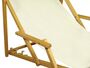 Liegestuhl Gartenliege wei� Sonnenliege Strandliege Holz Deckchair Gartenm�bel Buche 10-303 N