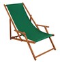 Liegestuhl Sonnenliege gr�n Gartenliege Holz Deckchair Strandstuhl Massivholz Gartenm�bel 10-304