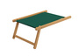 Gartenliege Sonnenliege gr�n Liegestuhl Fu�teil Sonnendach Deckchair Holz Gartenm�bel 10-304NFS