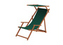 Gartenliege gr�n Liegestuhl Sonnendach Sonnenliege Tisch Kissen Deckchair Strandstuhl 10-304STKH