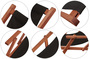 Liegestuhl schwarz Sonnenliege Kissen Gartenliege Holz Deckchair Strandstuhl Gartenm�bel 10-305KD