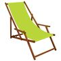 Sonnenliege Liegestuhl pistazie Gartenliege Holz Deckchair Strandstuhl Buche Gartenm�bel 10-306
