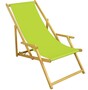 Klappliege pistazie Sonnenliege Relaxliege Strandstuhl Deckchair Buche natur klappbar 10-306 N