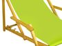 Klappliege pistazie Sonnenliege Relaxliege Strandstuhl Deckchair Buche natur klappbar 10-306 N