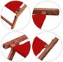 Sonnenliege rot Liegestuhl Fu�teil Sonnendach Gartenliege Holz Deckchair Gartenm�bel 10-308FS