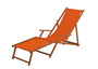 Sonnenliege terracotta Gartenliege Liegestuhl Deckchair Buche Fu�teil Tisch Kissen 10-309 F T KD