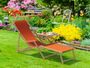 Liegestuhl terracotta Buche hell klappbar Sonnenliege Relaxliege Strandstuhl Klappstuhl 10-309 N