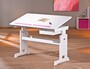 90.74-05 W Schreibtisch Massivholz wei� f�r Kinder h�henverstellbar