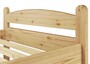 Massivholzbett Einzelbett 90x200 Bettrahmen Futonbett Rollrost Matratze Kiefer natur 60.32-09 M