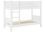 Stockbett 100x200 Massivholz Kiefer wei� Nische 80cm teilbar Zubeh�r w�hlbar V-60.16-10WT80