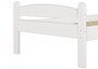 Stabiles Bett Kiefer massiv wei� 90x200 Einzelbett Bettrahmen Futonbett Rollrost 60.32-09W