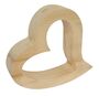 Deko Herz Holzherz aus Zirbenholz massiv mit optionalen Designs V-40.10-010