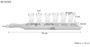 Zirbenleiste f�r Schnaps mit sechs Gl�sern 40.10-023