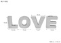 Holzbuchstaben Buche Massivholz LOVE Schrift Dekoration  40.11-002