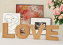 Holzbuchstaben Buche Massivholz LOVE Schrift Dekoration  40.11-002