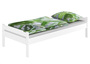 Stabiles Holzbett preiswertes Bettgestell 90x200 Kiefer wei� ohne Zubeh�r 60.00W-09oR