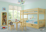 Kinderetagenbett massiv Kiefer Kinderzimmer Stockbett Hochbett Zubeh�r w�hlbar V-60.06-09