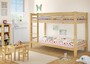 Etagenbett Stockbett Kiefer Massiholz + Matratze 90x200 Hochbett Kinderbett 60.09-09 M