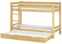 Kinderetagenbett Stockbett Kiefer massiv, Matratzen + G�stebettkasten 90x200 Kinderbett 60.09-09MS7M