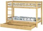 Kinderetagenbett Stockbett Kieferbett + Rollrost + Bettkasten 90x200 Bett Kinderzimmer 60.09-09S1