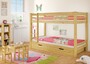 Kinderetagenbett Stockbett 90x200 Kinderzimmer Kiefer + Rollrost + Bettkasten 60.09-09S2