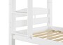 Kinder Etagenbett Stockbett hohes Bett waschwei� 90x200 Rollroste, 3 Matratzen 60.10-09WMS7M