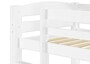 Kinder Etagenbett Kiefer wei� 90x200 Doppel-Bettkasten Rollroste Matratzen Stockbett 60.10-09WMS2