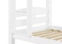 Kinder Etagenbett Kiefer wei� 90x200 Doppel-Bettkasten Rollroste Matratzen Stockbett 60.10-09WMS2