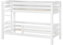 Etagenbett Kiefer wei� 90x200 Massivholz-Stockbett Kinderbett Rollroste 60.10-09 W 