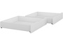 Kinder Etagenbett Kiefer wei� 90x200 Doppel-Bettkasten Rollroste Matratzen Stockbett 60.10-09WMS2