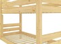 Teilbares Etagenbett Massivholz Kiefer 90x200 Zusatzbett Rollrost Stockbett 60.11-09Ni070S7
