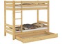 Teilbares Etagenbett Massivholz Kiefer 90x200 Matratze Bettkasten Stockbett 60.11-09 100 M S1