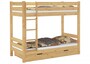 Teilbares Etagenbett Massivholz Kiefer 90x200 cm Matratze Bettkasten Stockbett 60.11-09 100MS2