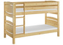 Etagenbett Massivholz Kiefer 90x200cm Stockbett hohes Bett + Rollrost + Matratze 60.13-09 Ni70 M