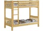 Etagenbett hohes Bett Kiefer natur Massivholz 90x200 cm mit 2 Rollroste 60.15-09Ni100 