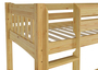 60.15-09 Ni100 S1 Etagenbett Bettkasten Kiefer Massivholz 90x200 cm mit 2 Rollroste