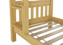 Etagenbett Kiefer massiv mit Rollroste u G�stebettkasten Kinderetagenbett 60.15-09 Ni70 S7