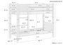 Stockbett Kiefer massiv 80x190 Etagenbett natur teilbar Lattenrost Matratzen 60.16-08-190T80M