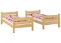 Etagenbett Kiefer massiv 80x220 Nische 80 teilbar 2 Rollroste Stockbett 60.16-08-220T80