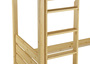 60.16-09-190 Etagenbett extra stabil Kiefer 90x190 cm, Nische 100 cm mit 2 Rollroste