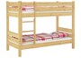 Etagenbett 90x190 Massivholzbett Rollrost Matratzen teilbar Kiefer natur 60.16-09-190 T80 M