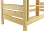 Etagenbett extra stabil Kiefer, 90x220 Nische 100 teilbar, mit 2 Rollroste 60.16-09-220 T100 